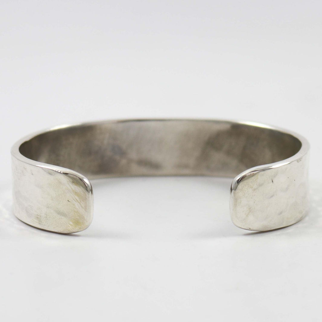 Hammered Silver Cuff by Anthony Redhorse - Garland's