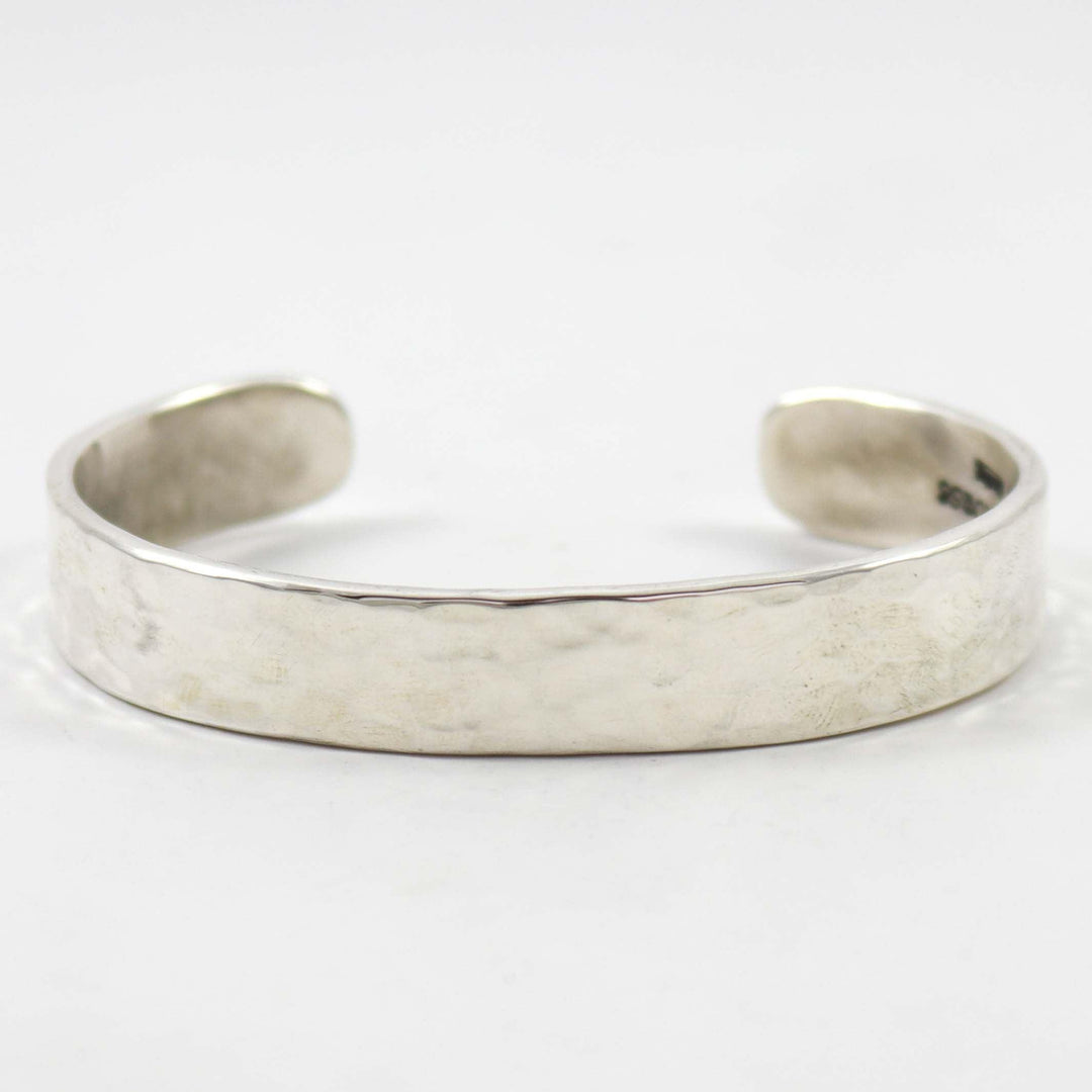 Hammered Silver Cuff by Anthony Redhorse - Garland's