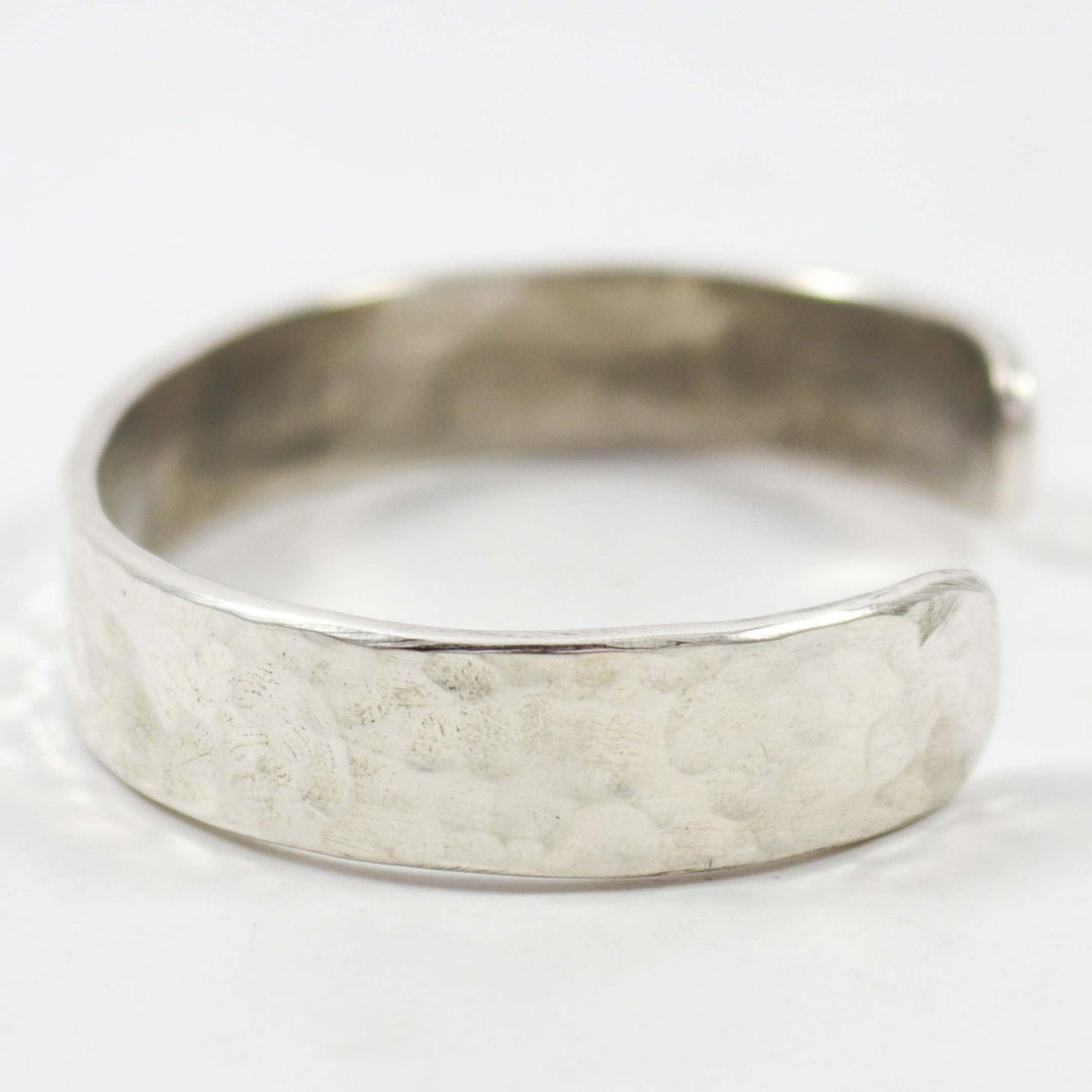Hammered Silver Cuff by Anthony Redhorse - Garland's