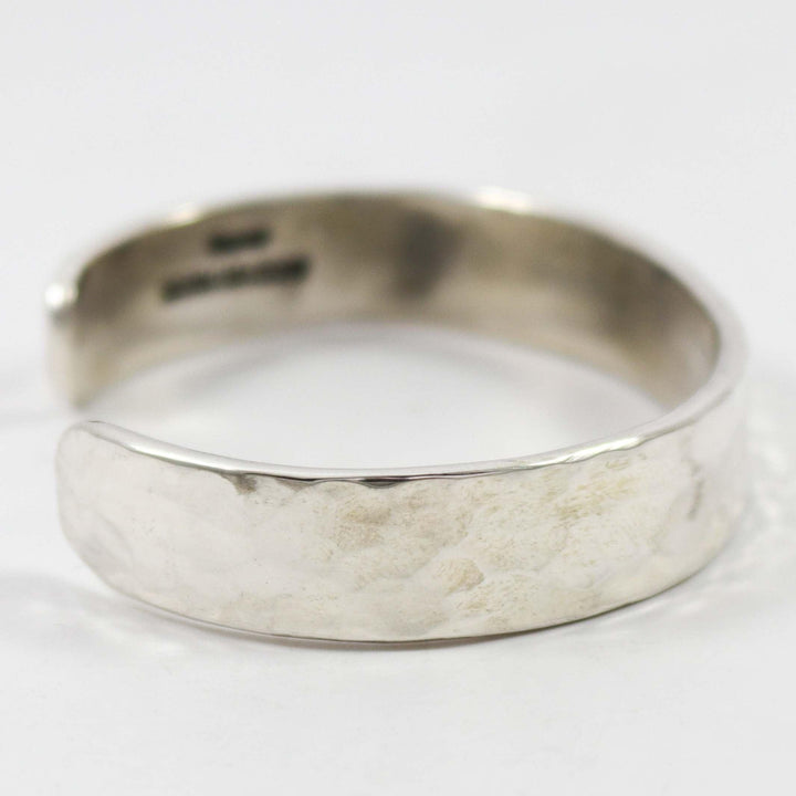 Hammered Silver Cuff by Anthony Redhorse - Garland's