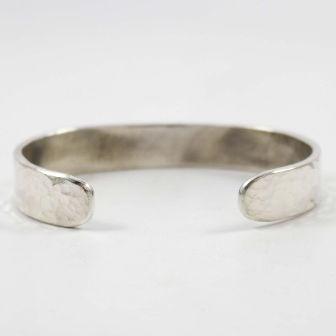 Hammered Silver Cuff by Anthony Redhorse - Garland's