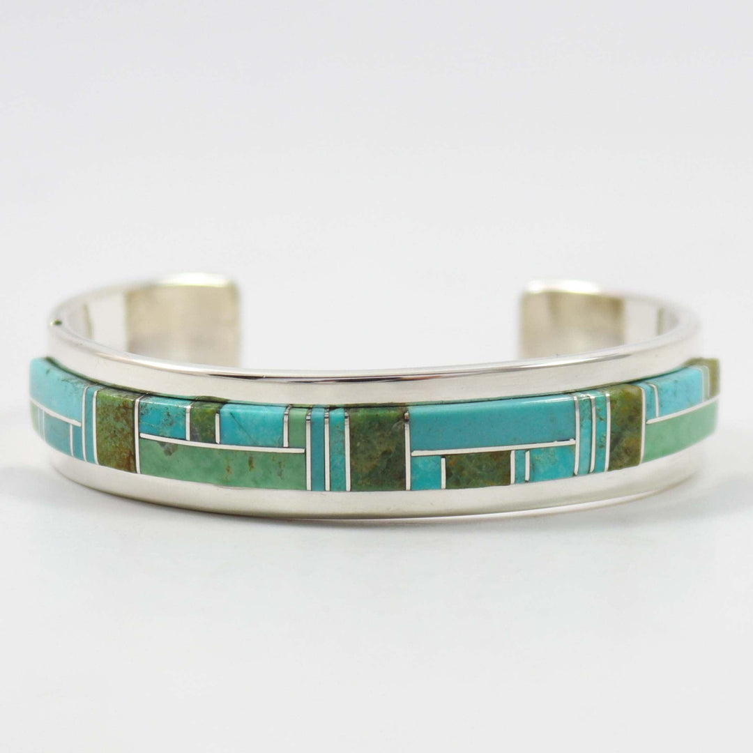 Turquoise Inlay Cuff by Tommy Jackson - Garland's