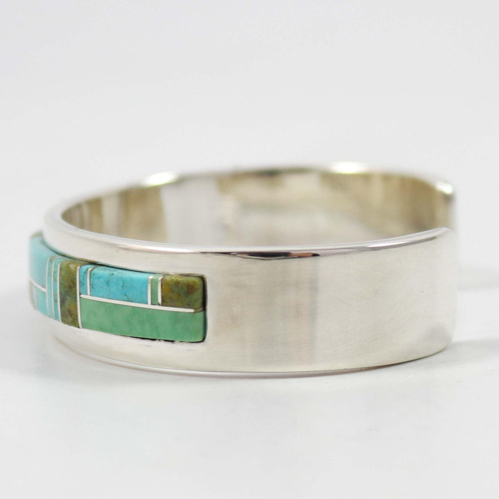 Turquoise Inlay Cuff by Tommy Jackson - Garland's