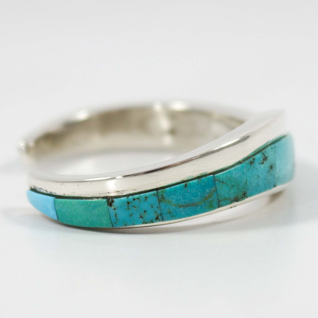 Easter Blue Turquoise Inlay Cuff