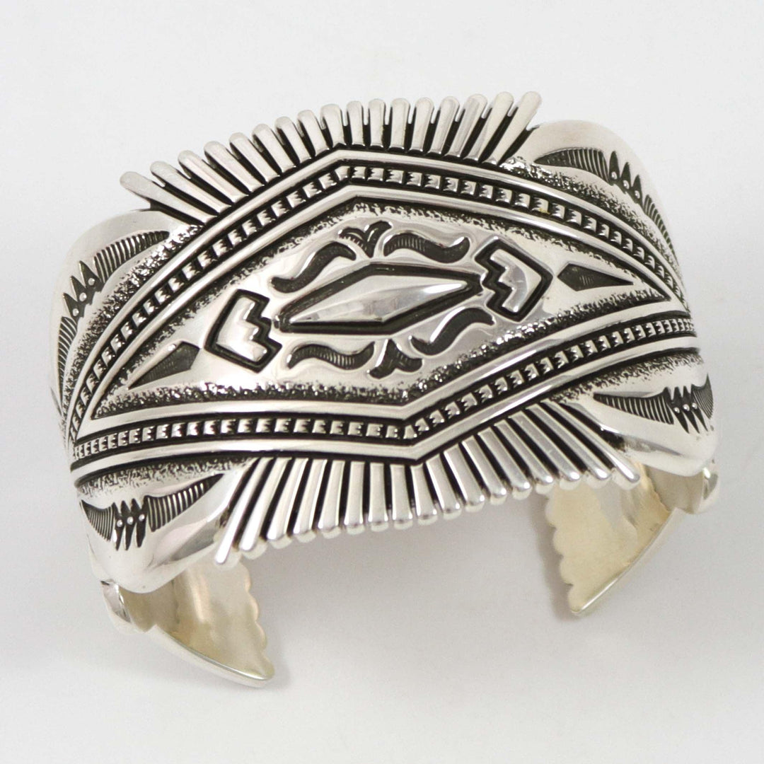 Stamped Silver Cuff