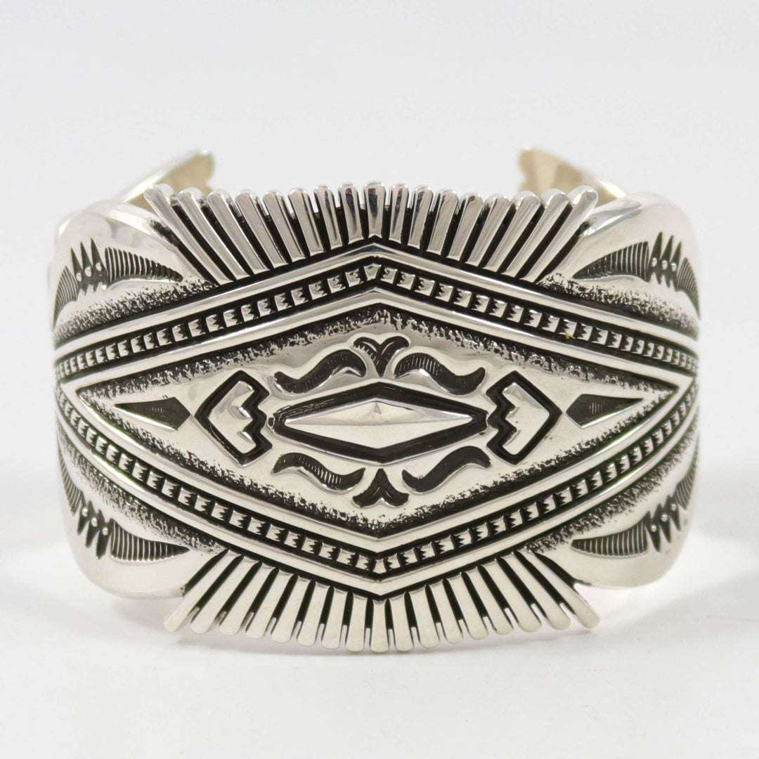 Stamped Silver Cuff