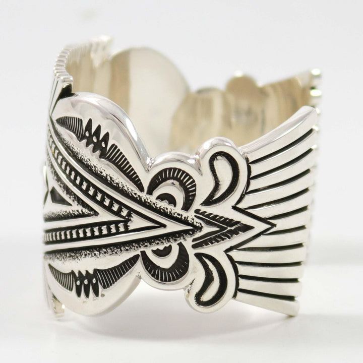 Stamped Silver Cuff by Jennifer Curtis - Garland's