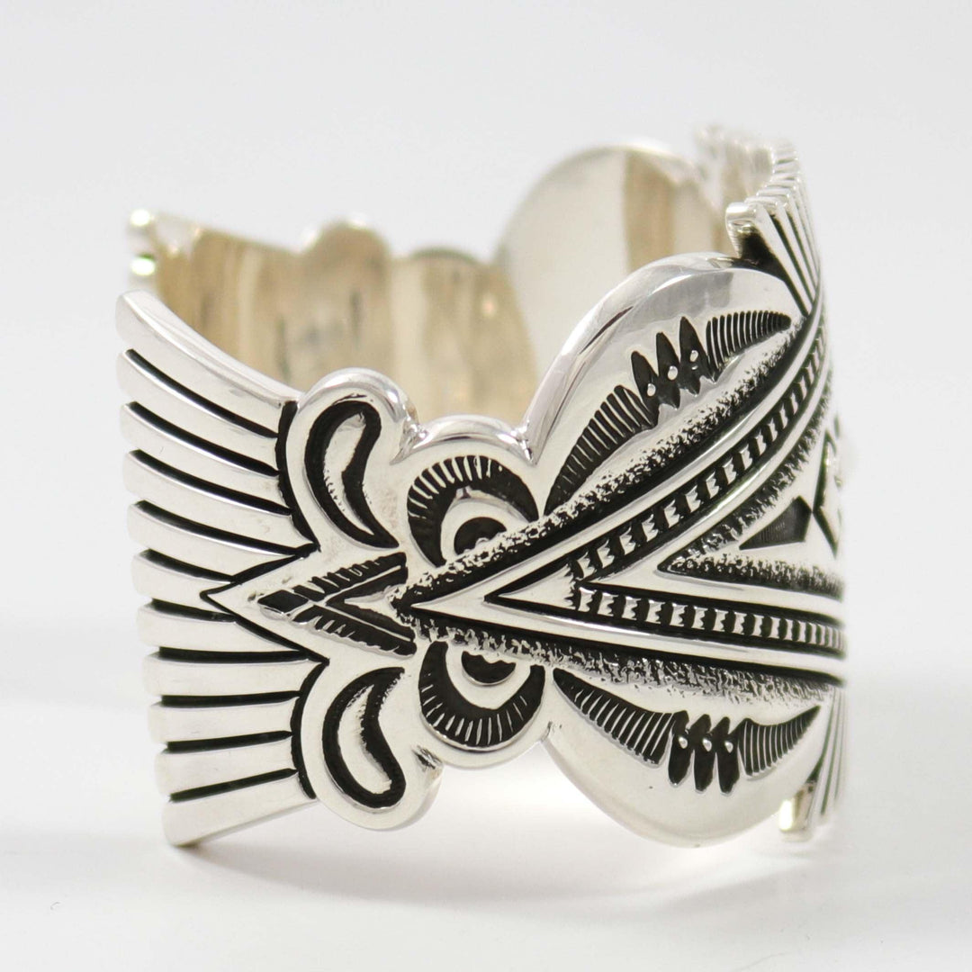 Stamped Silver Cuff