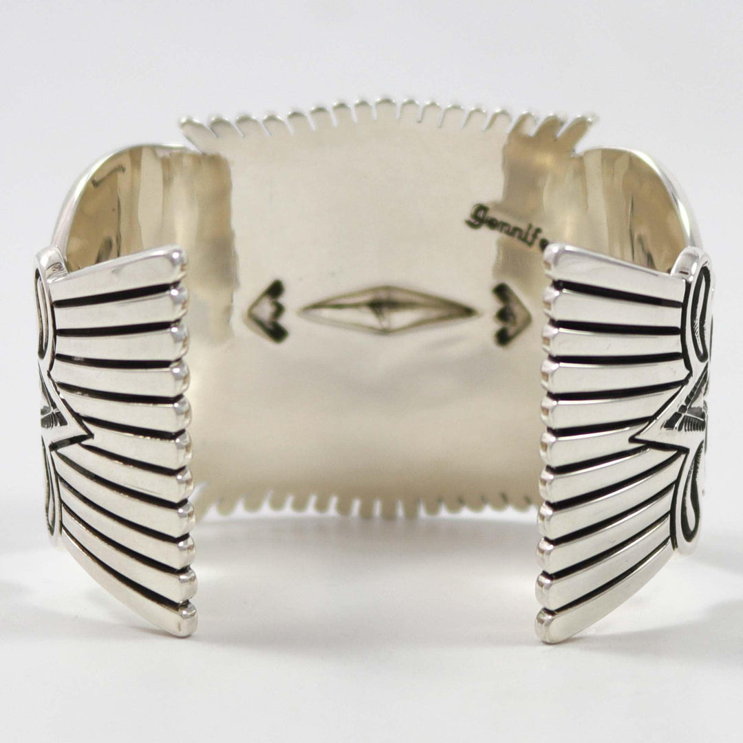 Stamped Silver Cuff by Jennifer Curtis - Garland's