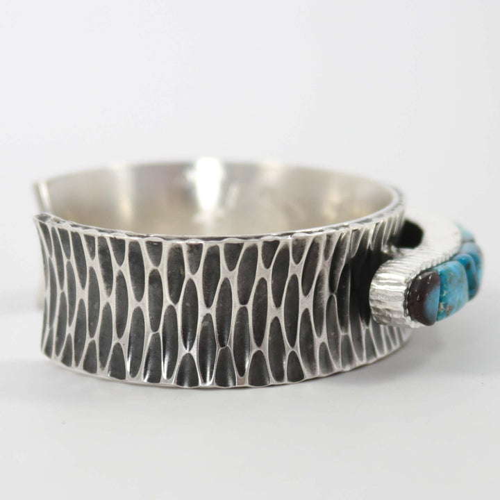 Bisbee Turquoise Cuff by Alvin Yellowhorse - Garland's