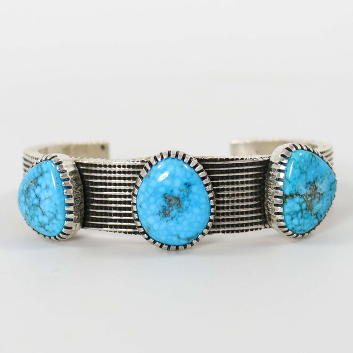 Kingman Turquoise Cuff by Alvin Yellowhorse - Garland's