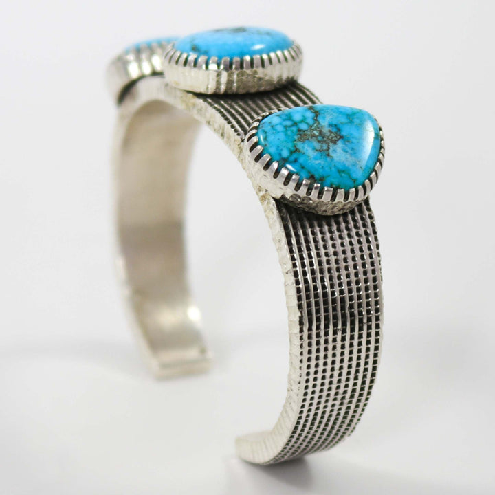Kingman Turquoise Cuff by Alvin Yellowhorse - Garland's