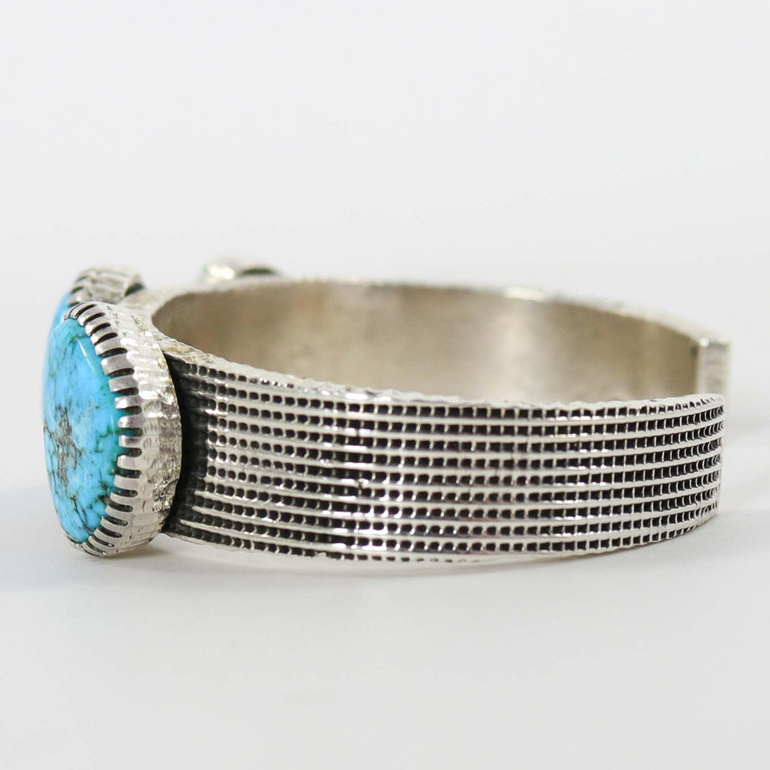 Kingman Turquoise Cuff by Alvin Yellowhorse - Garland's