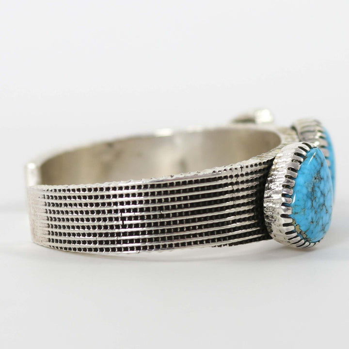 Kingman Turquoise Cuff by Alvin Yellowhorse - Garland's