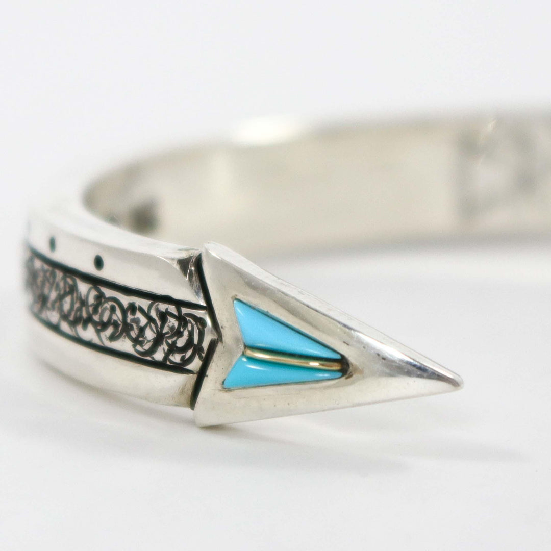 Turquoise Arrow Cuff by Christopher Ray Yazzie - Garland's