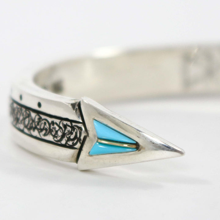 Turquoise Arrow Cuff by Christopher Ray Yazzie - Garland's