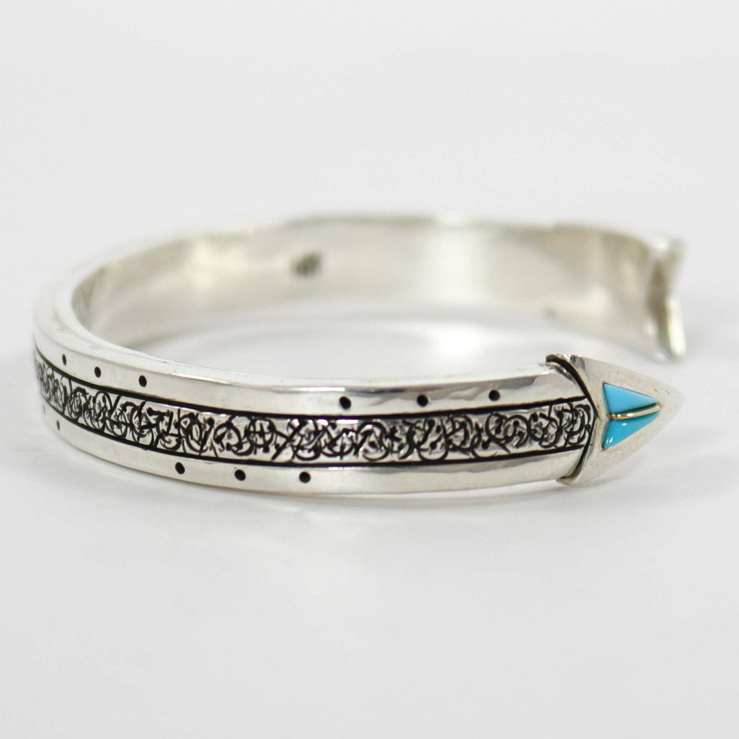 Turquoise Arrow Cuff by Christopher Ray Yazzie - Garland's