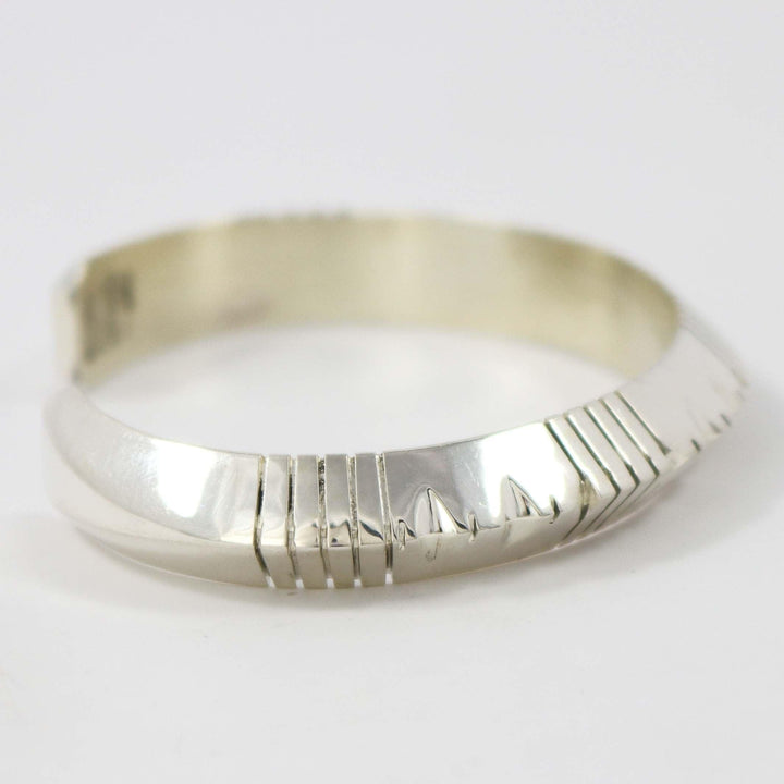 Stamped Silver Cuff by Gilbert Begay - Garland's