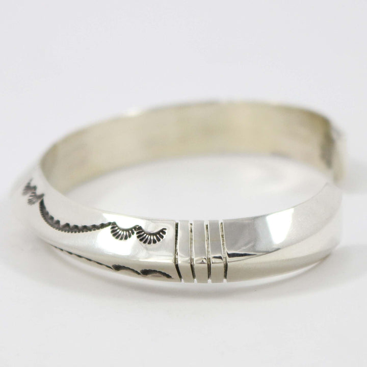 Stamped Silver Cuff