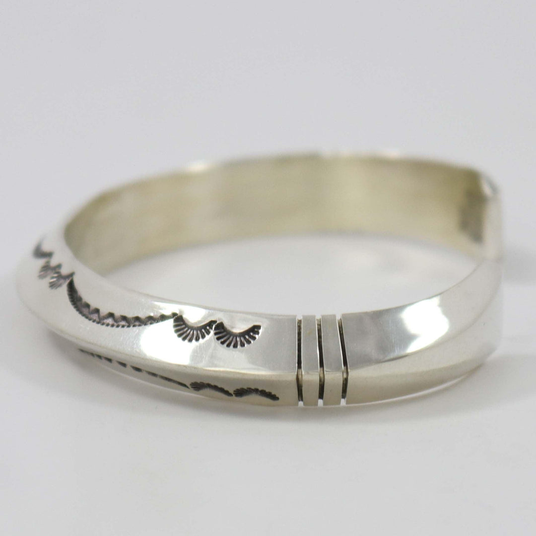 Stamped Silver Cuff