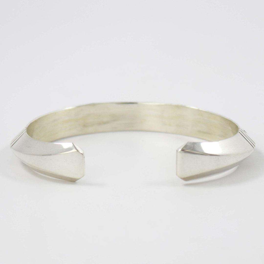 Stamped Silver Cuff by Gilbert Begay - Garland's