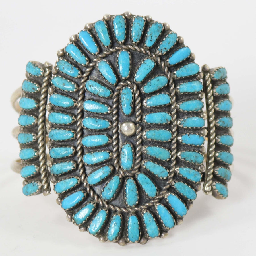 1970s Turquoise Cluster Cuff by Vintage Collection - Garland's
