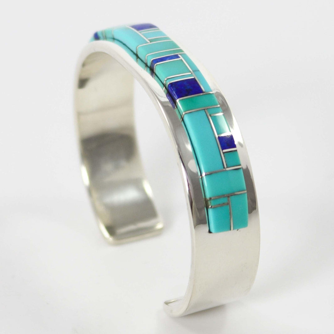 Turquoise and Lapis Cuff