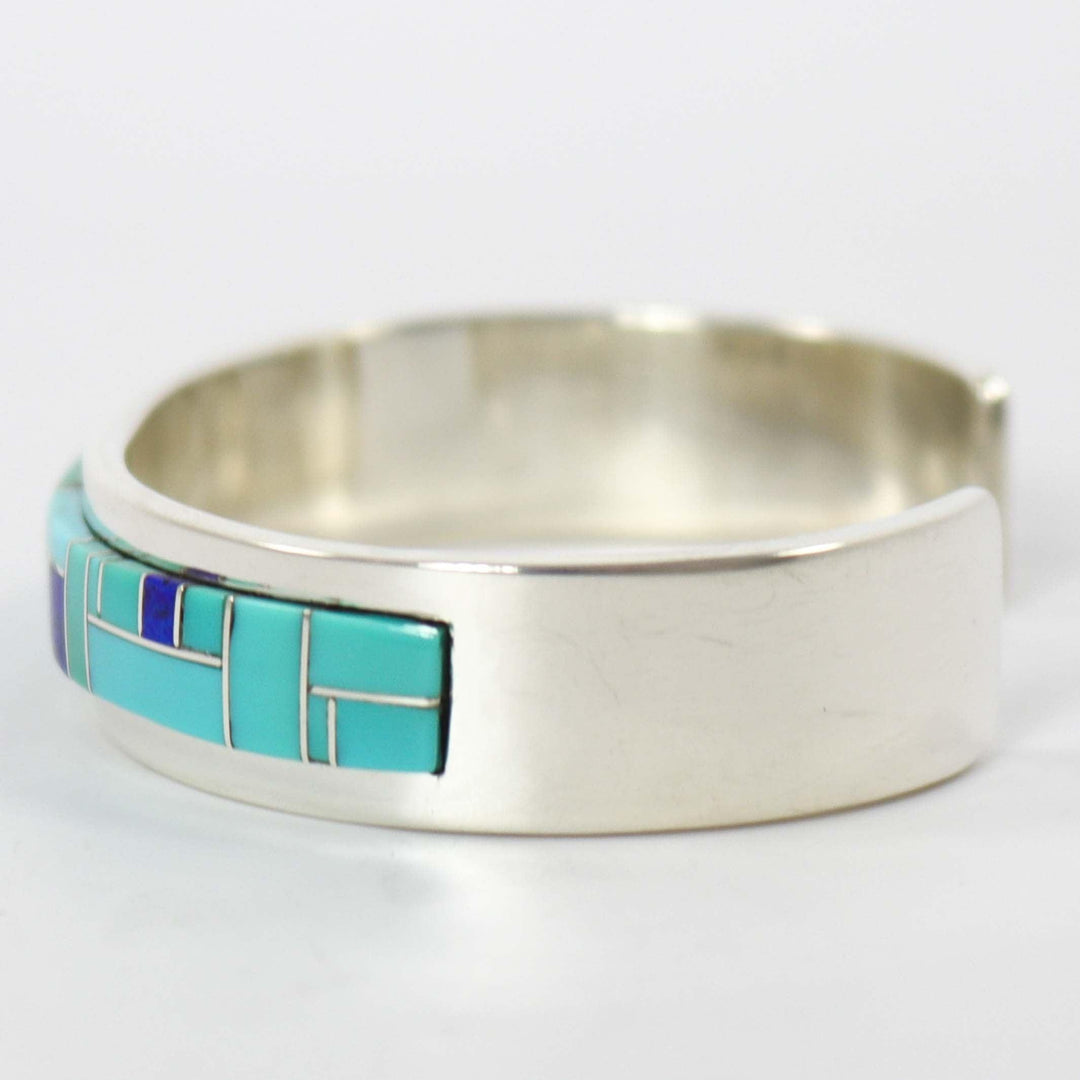 Turquoise and Lapis Cuff