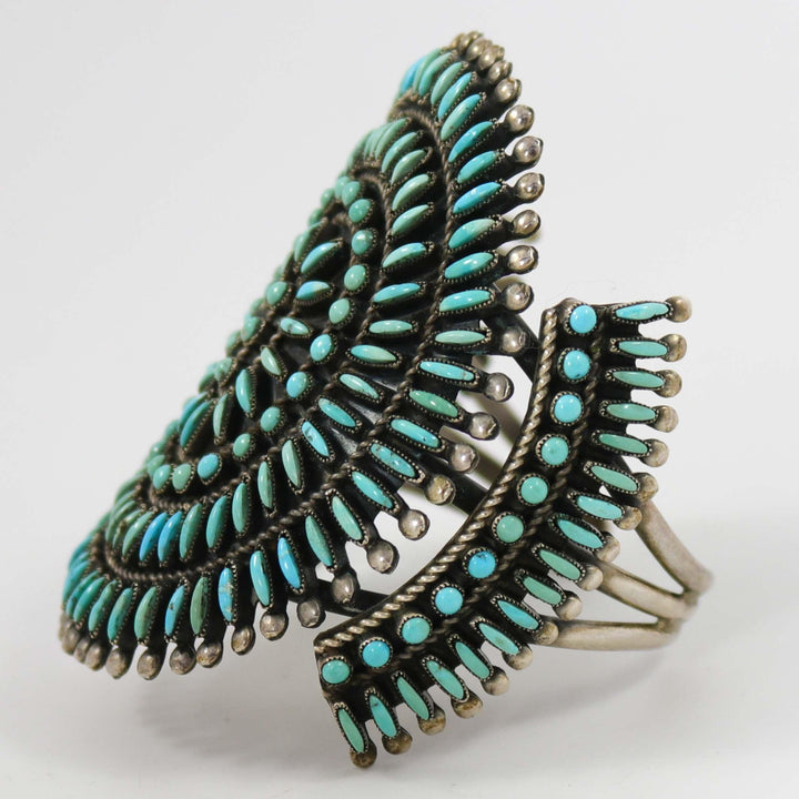 1970s Turquoise Needlepoint Cuff