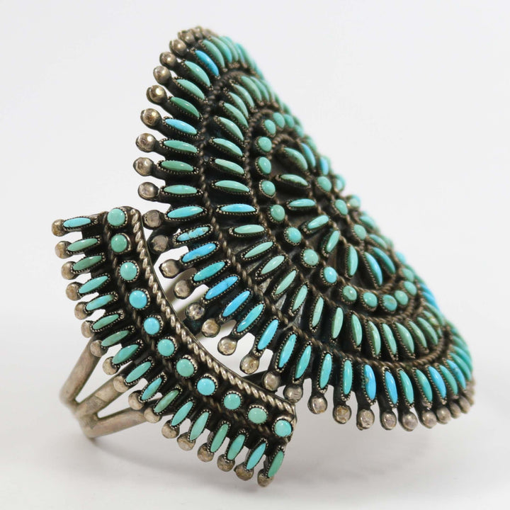1970s Turquoise Needlepoint Cuff