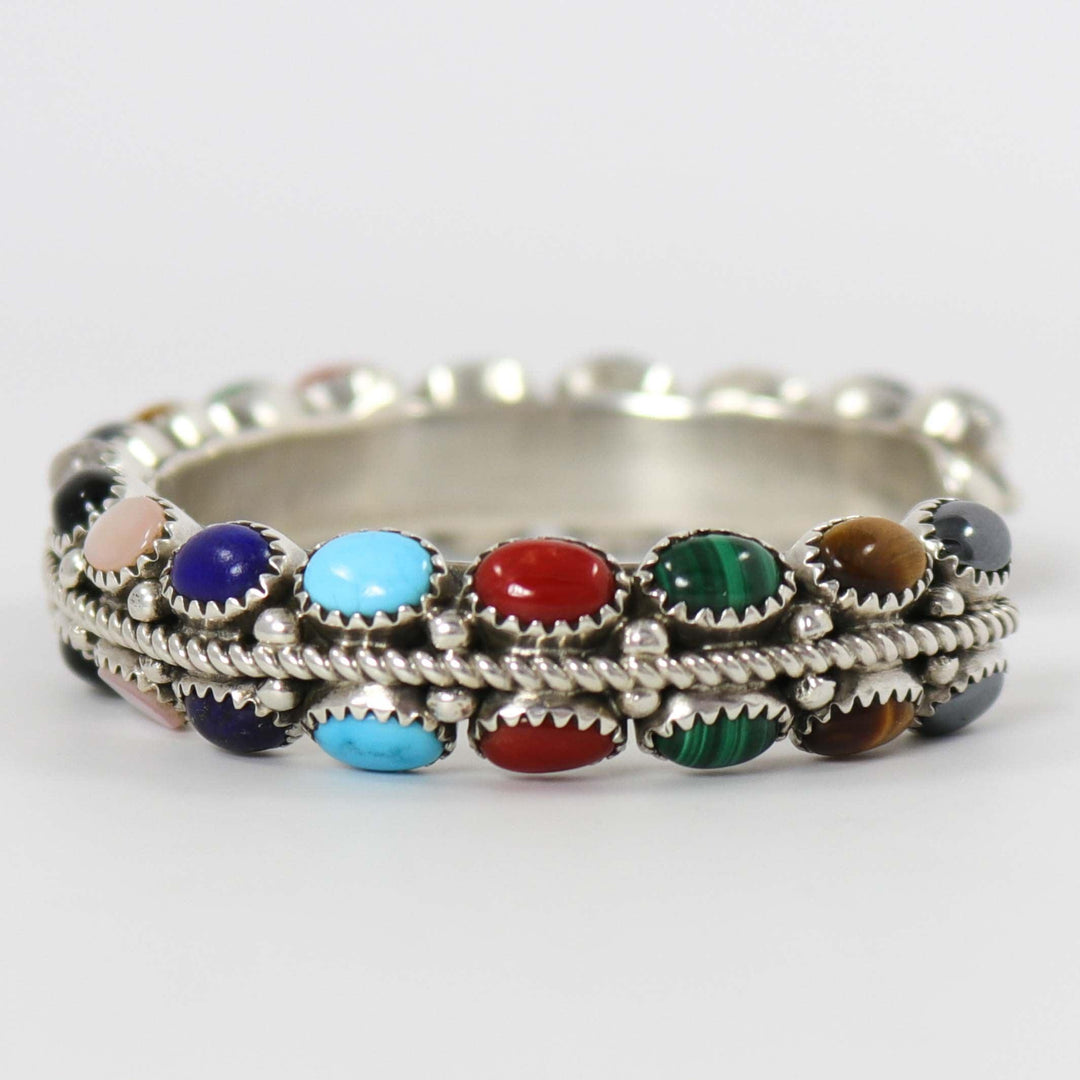 Multi-Stone Cuff by Ruth Yazzie - Garland's