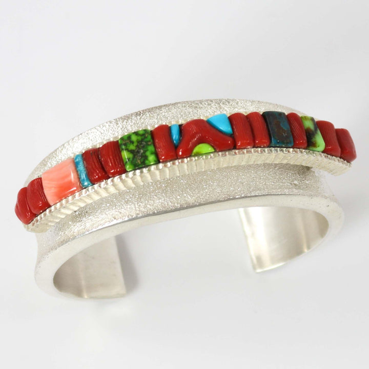 Multi-Stone Inlay Cuff