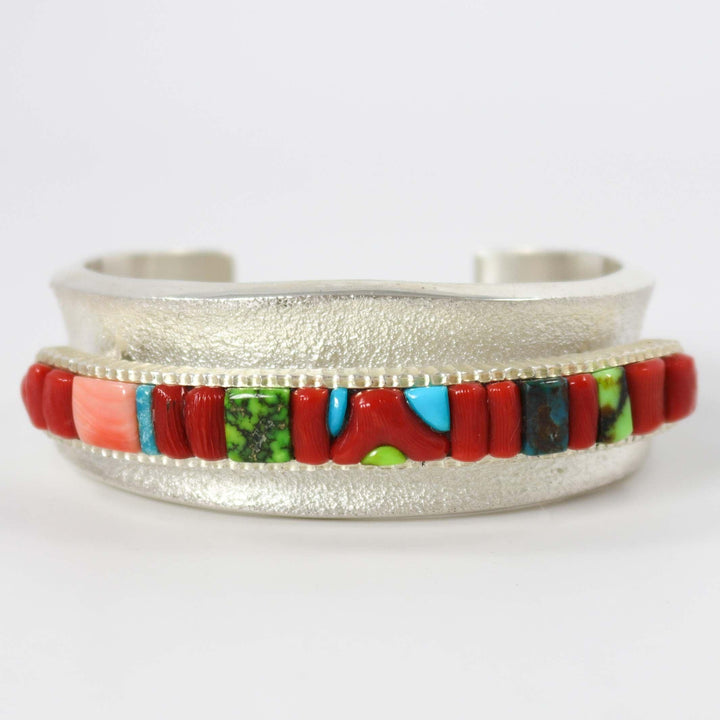 Multi-Stone Inlay Cuff