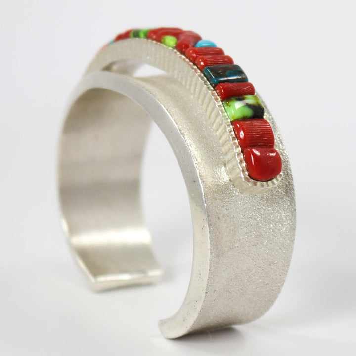 Multi-Stone Inlay Cuff