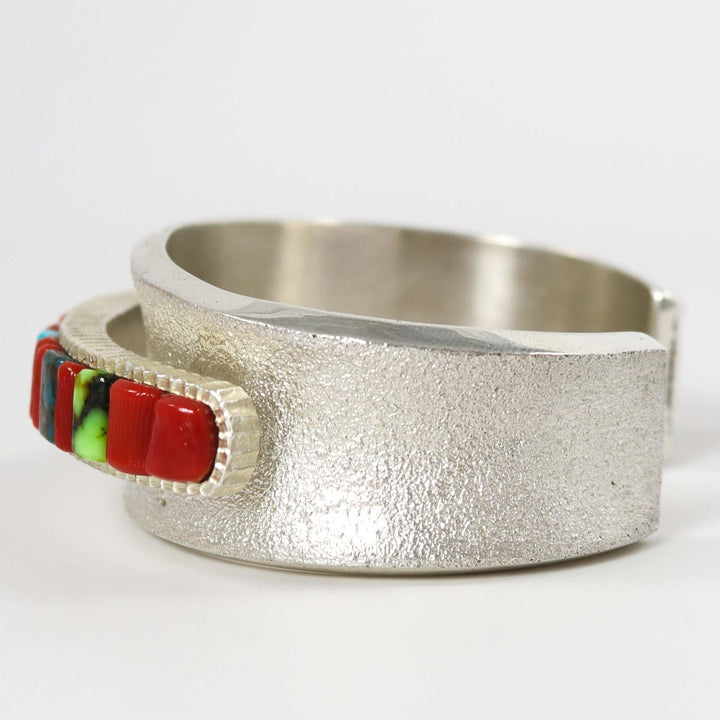 Multi-Stone Inlay Cuff