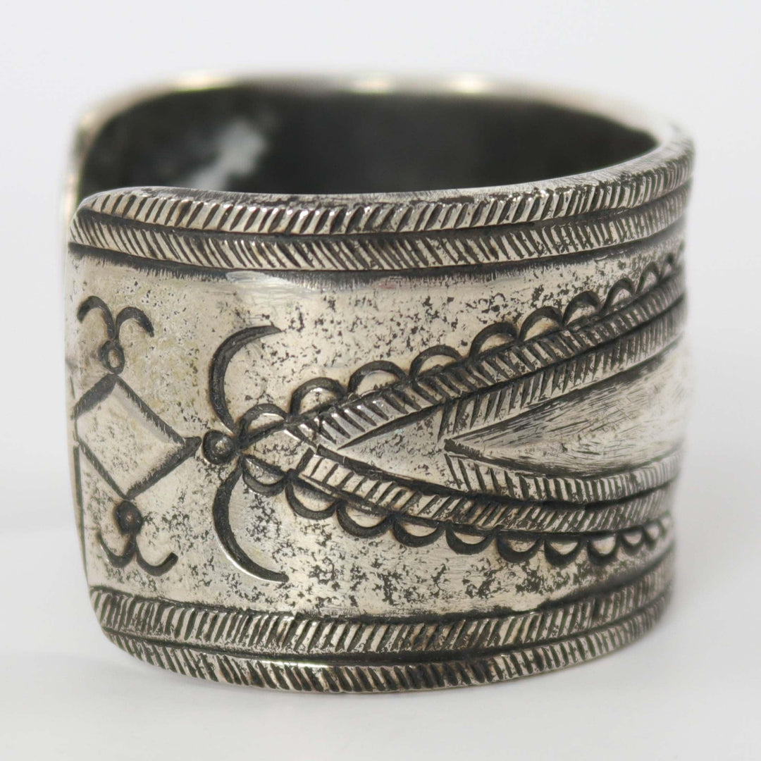 Stamped Silver Cuff
