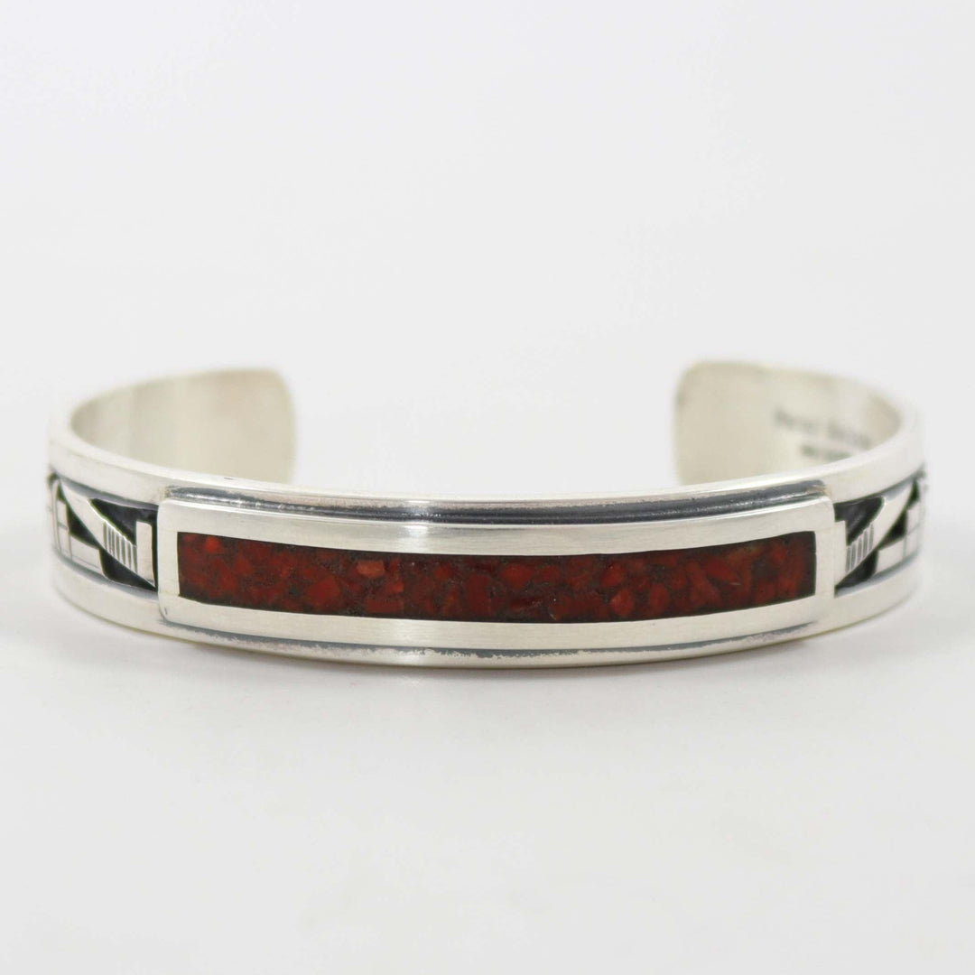 Coral Inlay Cuff