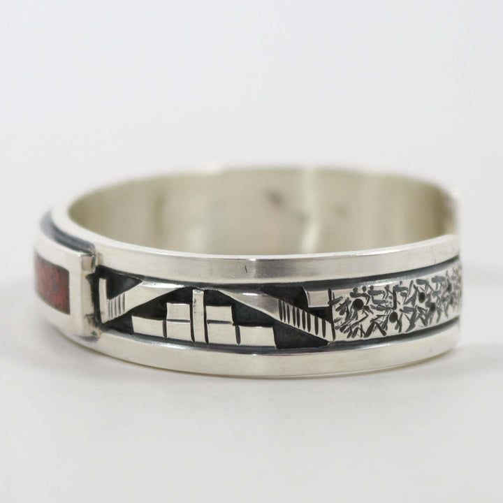 Coral Inlay Cuff