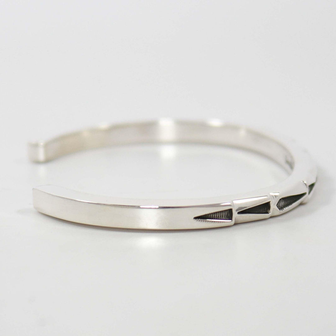 Stamped Silver Cuff