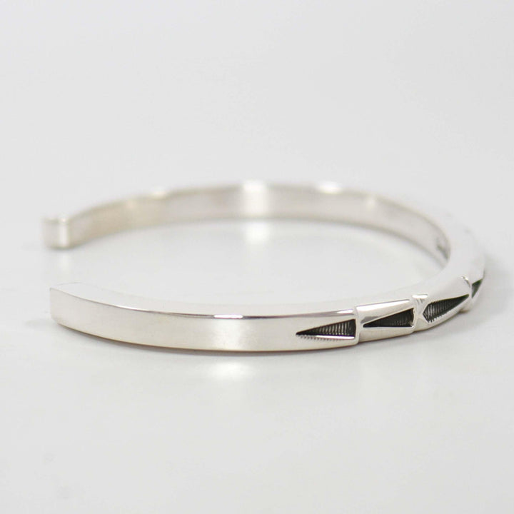 Stamped Silver Cuff