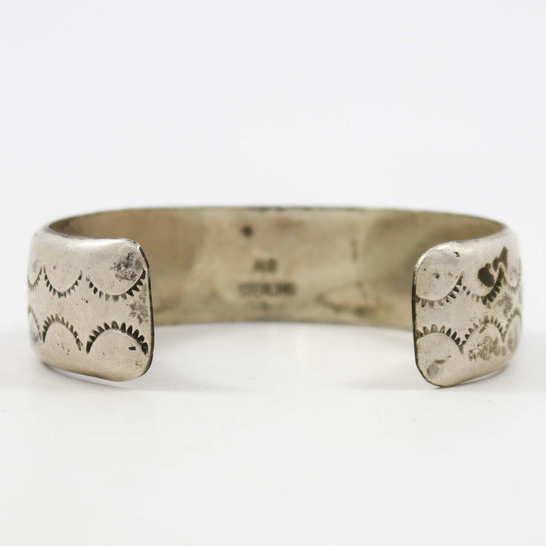 1990s Stamped Silver Cuff
