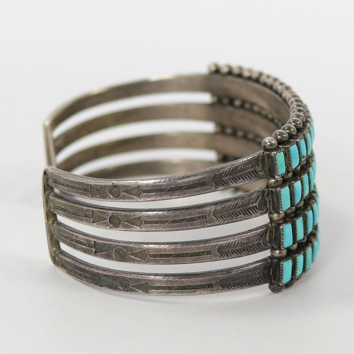 1940s Turquoise Row Bracelet