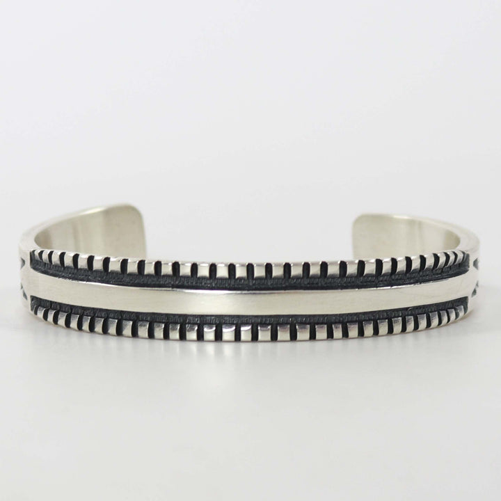 Stamped Silver Cuff
