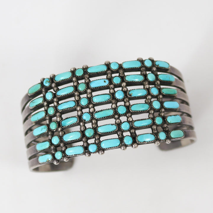 1940s Turquoise Row Bracelet