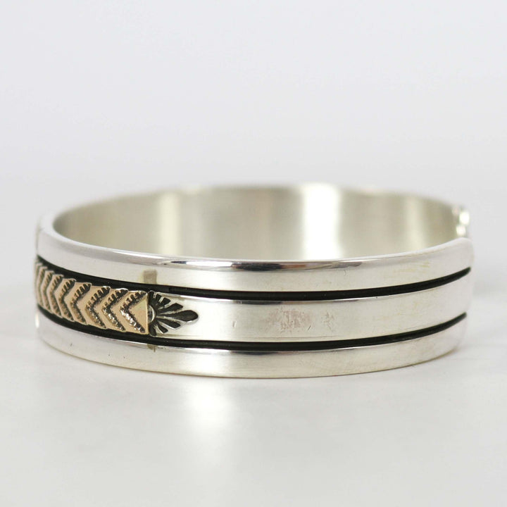Gold on Silver Cuff