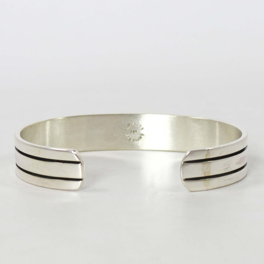 Gold on Silver Cuff