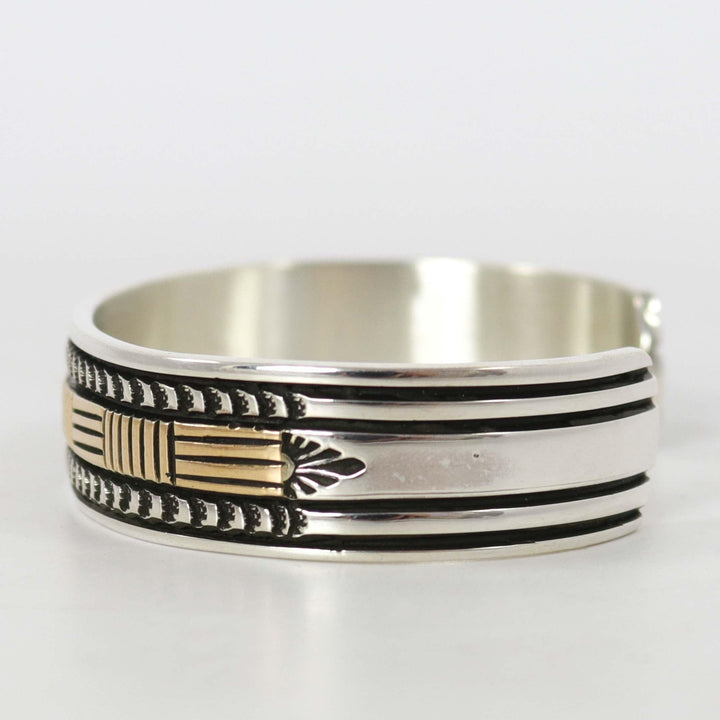 Gold on Silver Cuff