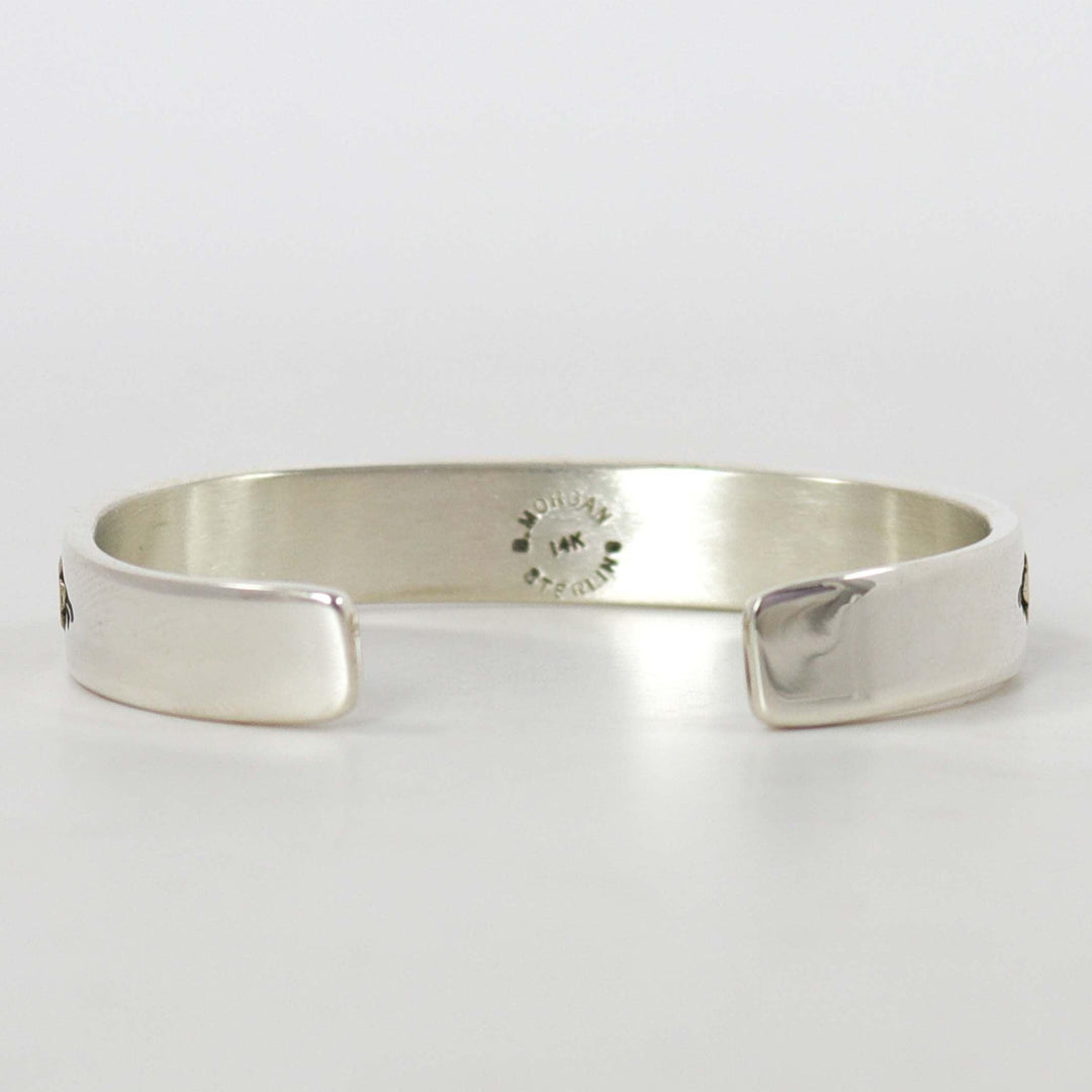Gold on Silver Cuff