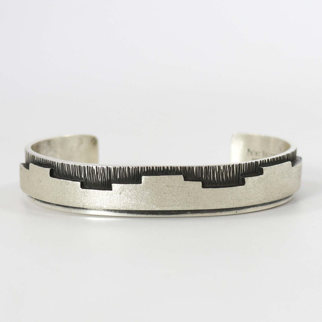 Silver Textured Cuff