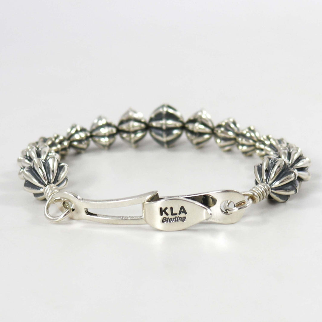 Fluted Bead Bracelet